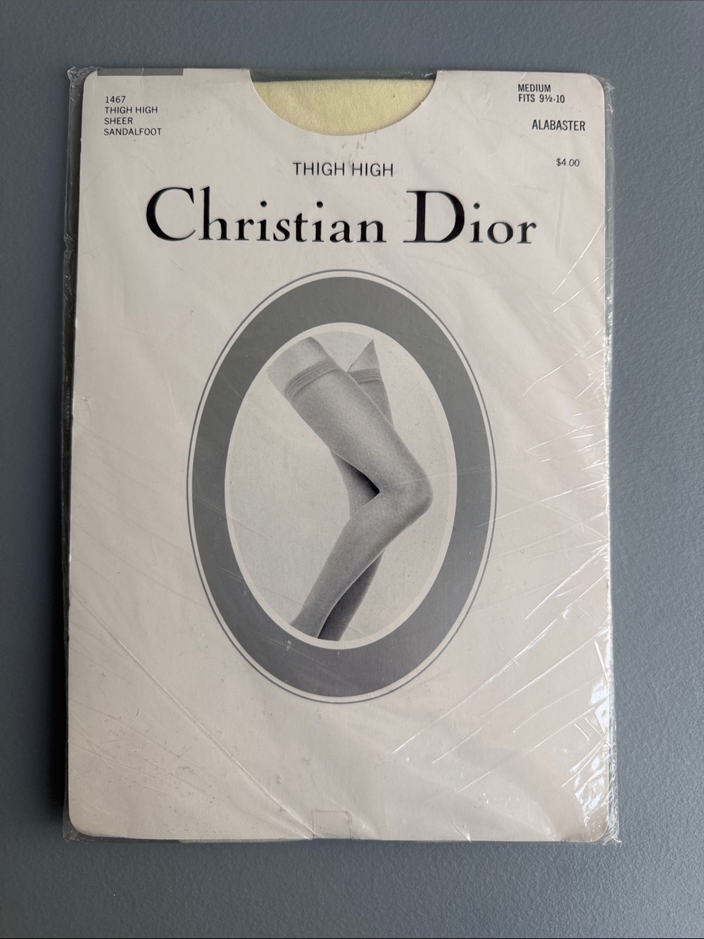 Dior Alabaster Thigh High Sheer Stockings